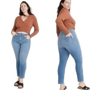 Madewell Stovepipe Medium Wash Jeans